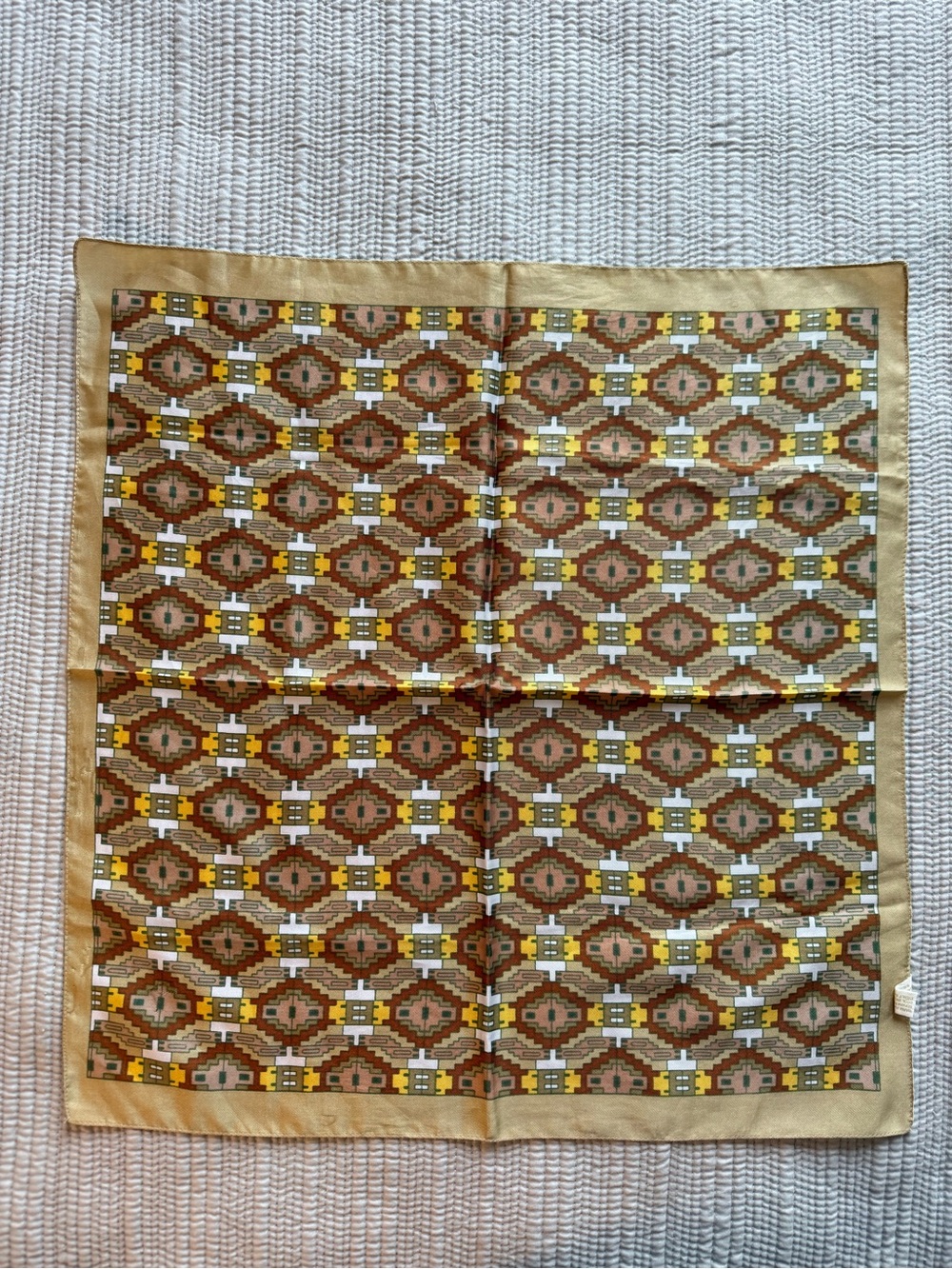 Vintage Southwest Style Geometric Bandana Made in Italy